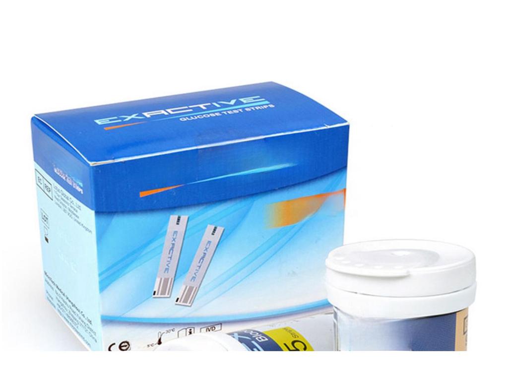 EXACTIVE VITAL Blood Glucose Meter with Test Strips and Collection Needles for Export