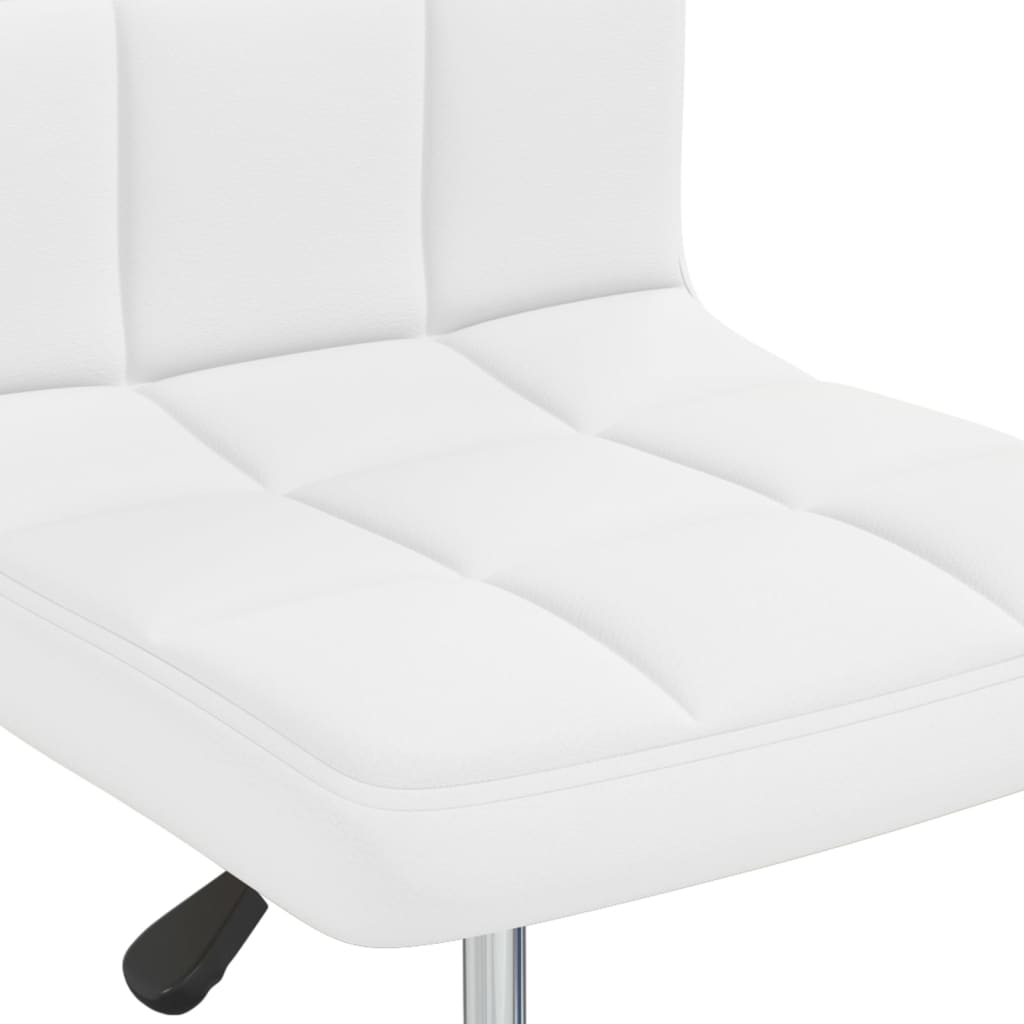Vidaxl Dining Chairs, 2 Pcs, White, Upholstered In Faux Leather