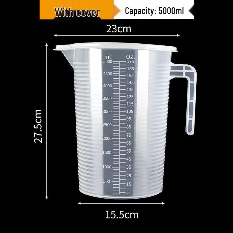Food Grade Thickened Plastic Measuring Cup with Lid