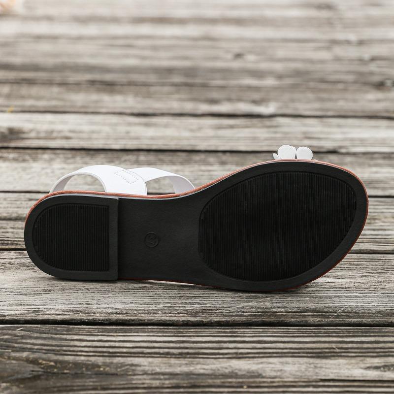 Flat Shoes Flower-shaped Large-sized Sandals Loose and Tight LACES Light Slippers Beach Flip-flops