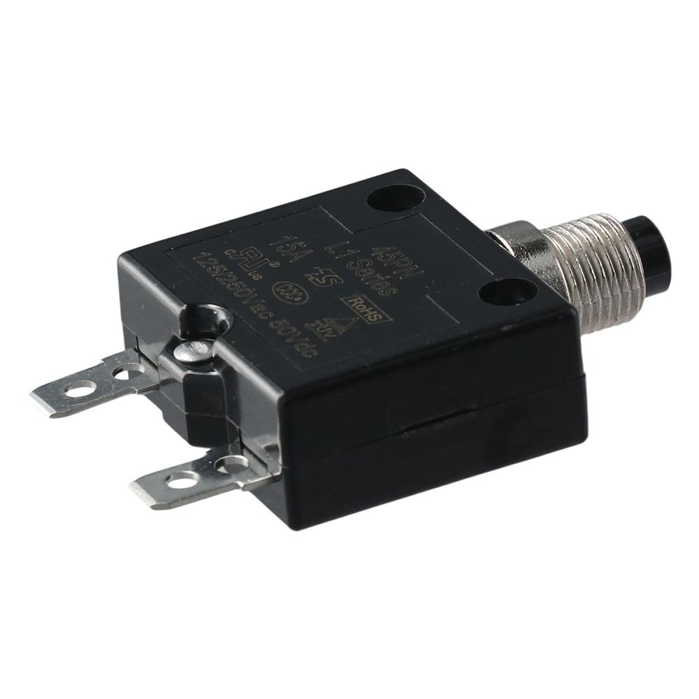 50Vdc Dc Circuit Breaker 5-30A Manual Reset Button Overload Protector  Current Protector