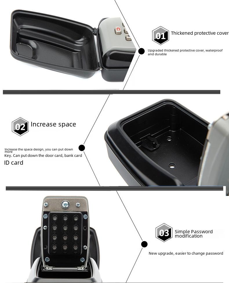Waterproof Anti-Theft Key Code Box for Hotels and Homestays