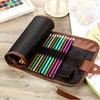 36-Schlitz Canvas Stiftrolle Skizzenstift & Buntstifthalter Künstler Studentenbedarf Zeichnen Malen Schreibwaren Organizer Aufbewahrungstasche