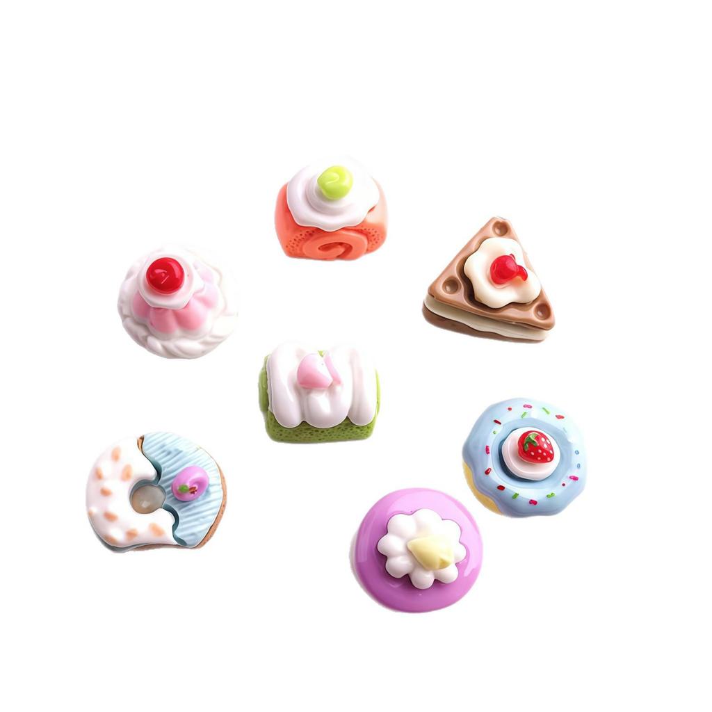 Cartoon DIY Resin Ornaments for Cakes, Cream Glue, Hair Clips, Phone Cases & Shoe Buckles.