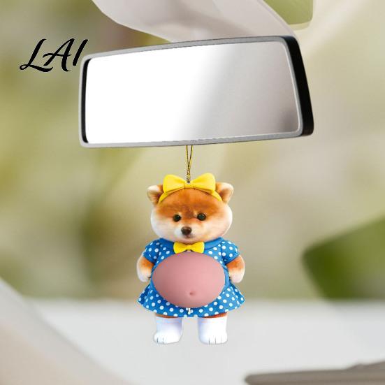 Child Safety Corner Protector Car Pendant Soft Rubber Fat Dog Shape Decompression Toy Adhesive Backing Elastic Cushion Easy Apply Remove Refrigerator