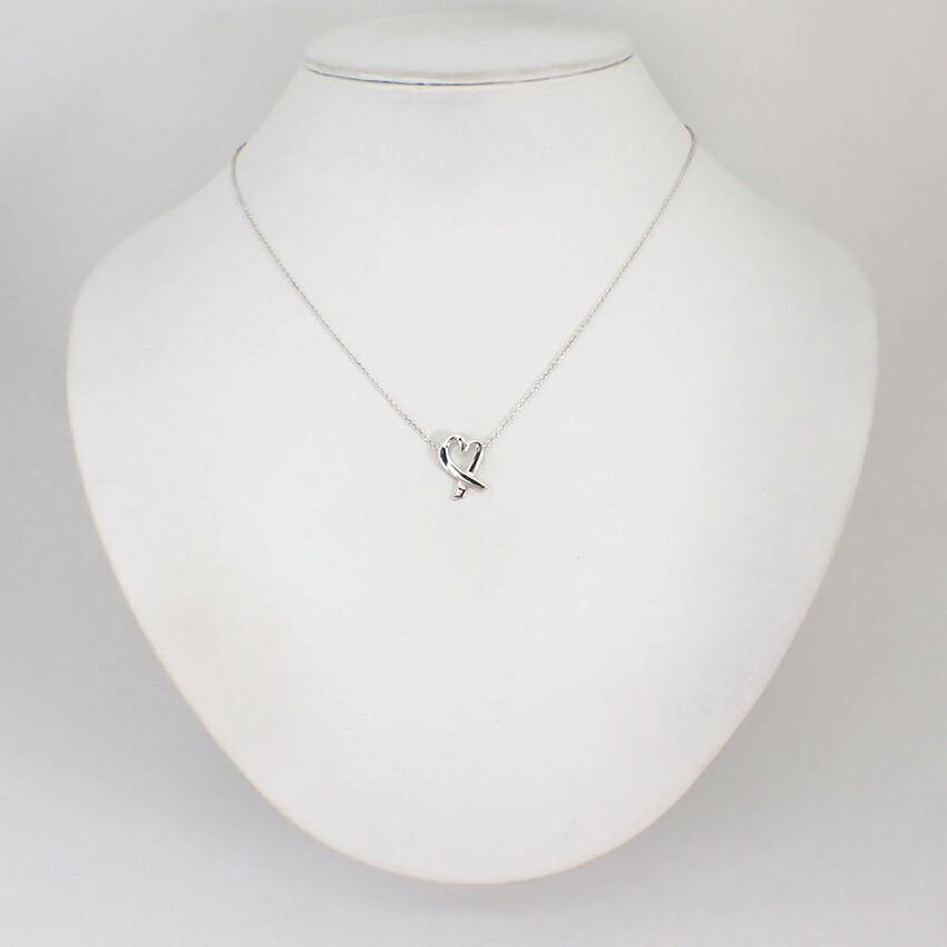 [Used] TIFFANY 925 Loving Heart Pendant/Necklace/g517-40