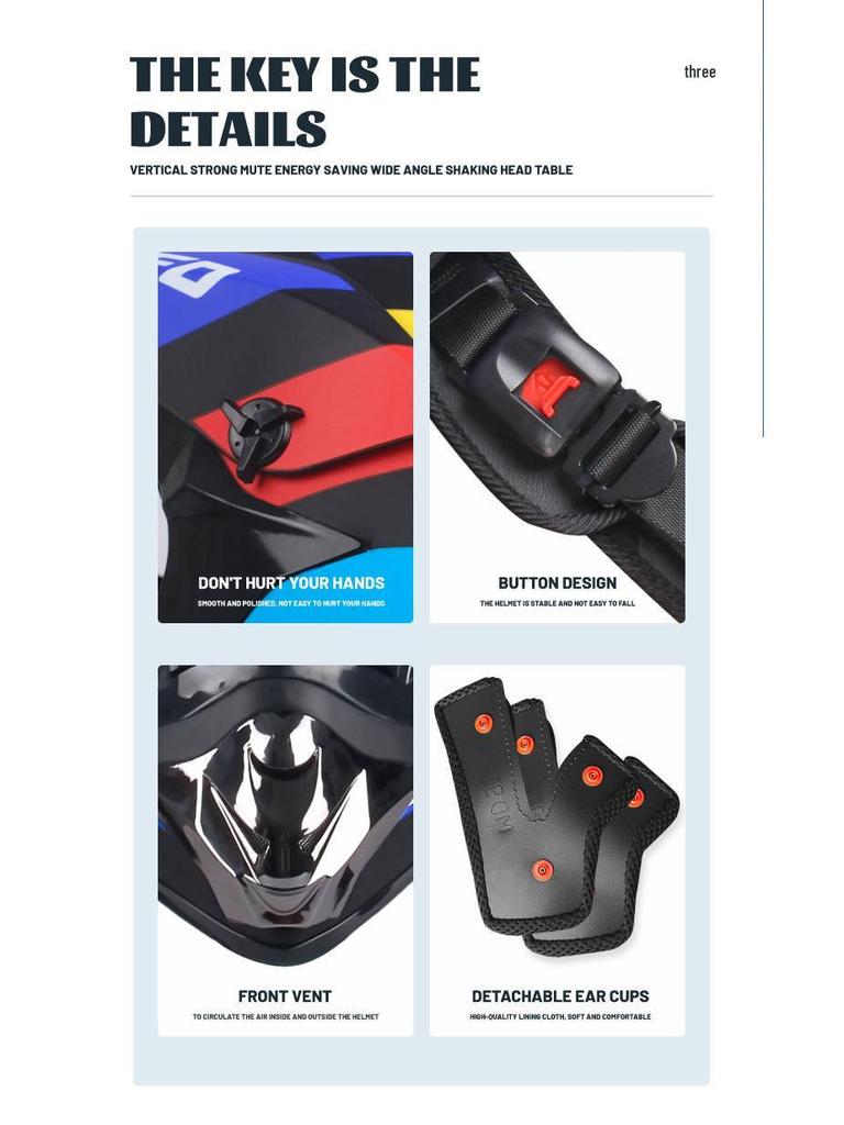 Four-Season Full-Face Off-Road Motorcycle Helmet with Goggles for Mountain Racing and Downhill