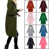Women Long Sleeve Zip Up Hooded Hoodie Jacket Jumper Cardigan Coat Size Plus