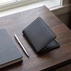 Genuine Leather Passport Holder Travel Wallet with Card Slots for Men and Women Black