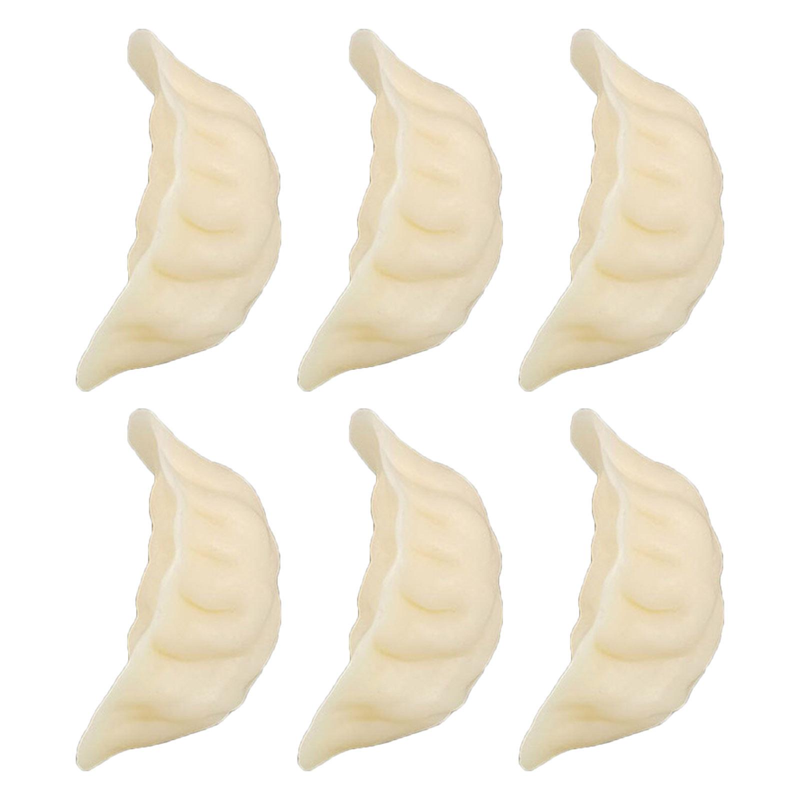 

Artificial Dumpling Set 6Pcs Simulation Dumplings Models for Food Photography Props and Party Decoration