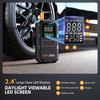 5000A 150PSI Car Jump Starter with Air Compressor Auto Tire Inflator, Large LCD Display, LED Light, for Cars, Bike & Motorcycle