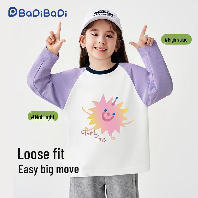 Badi Badi Girls' Cotton Long-Sleeve T-Shirt
