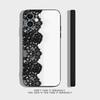 Black Lace Print New Hot Phone Case For iPhone 17 16,15,14,13,12,11,Pro,XS,Max,XR,Plus,Mini Soft Silicone Black Shockproof