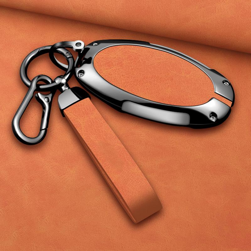5 7 Button Zinc Alloy Leather Car Key Case For Hyundai Kona Ev Grandeur Gn7 Ioniq 6 Car Key Fob Case Accessories