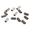 Mini Double Barrel Copper Sleeves for Mono Steel Wire Crimps Black Color Saltwater Fishing Rigging Accessories Terminal Tackle