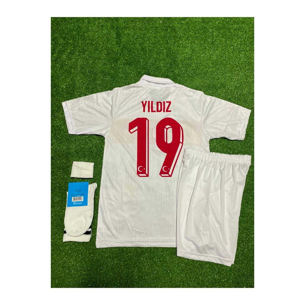 Turkey Euro 2024 Kenan Yldz Home Kids Jersey Set Of 4 (white)