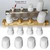 4pcs Floor Heating Manifold Hand Wheel Switch Accessories White Handle Automatic Temperature Control Valve Switch For Radiator