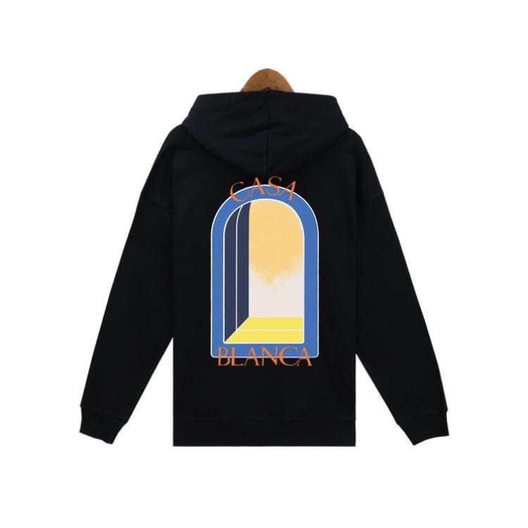 

Unisex Trendy European & American Loopback Hooded Sweatshirts - Autumn/Winter, Featuring Loose Casablanca Style XL