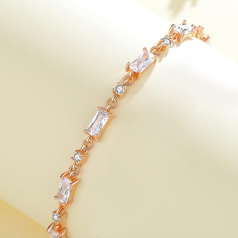 

Браслет из стерлингового серебра 925 пробы, ювелирные изделия, геометрические бусины, браслеты-цепочки, модный тонкий свадебный подарок для подруги, женщин белый