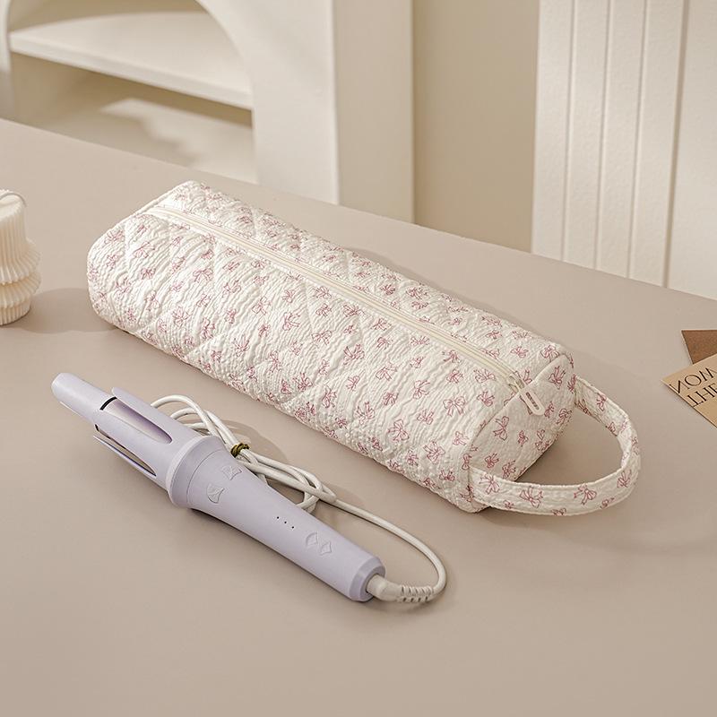 Floral Large Capacity Curling Iron & Hair Dryer Storage Bag