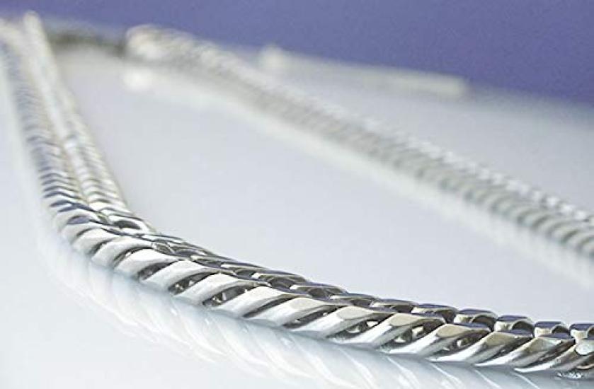 Pure Titanium Curb Chain Necklace, 12mm, Extra Thick (60cm), Double 6-Facet Cut (Men's) (TIT-1-NW-60)