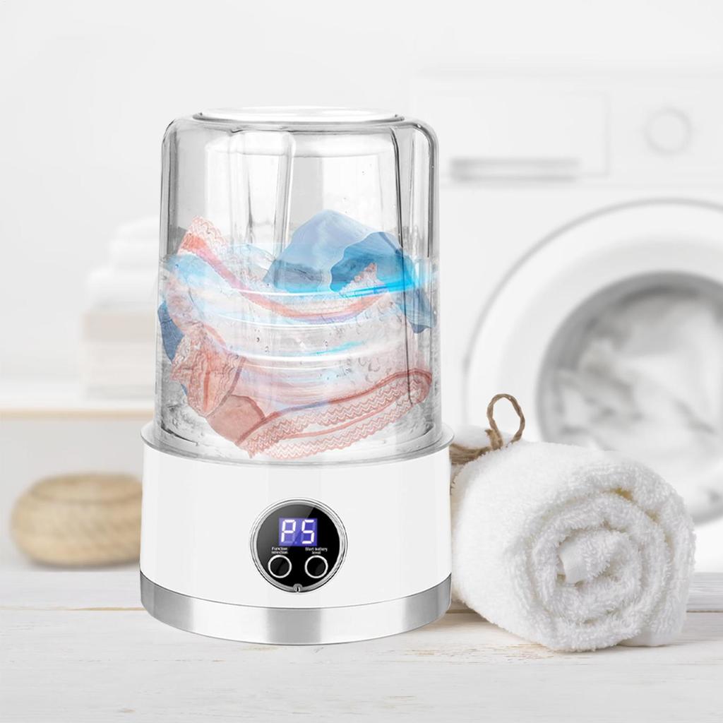 Tragbare Waschmaschine Unterwäsche Waschmaschine Tragbar 1L Tiefenreinigung Zwei Modi Wiederaufladbares Gerät Für Babykleidung