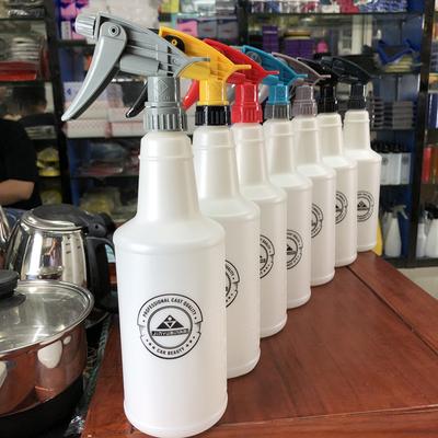 Botella pulverizadora cilíndrica de niebla de agua ultrafina, pulverizador resistente a químicos de HDPE, 1 ud.