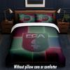 FC Augsburg FC Design Bett Bettwäsche-Set 1 Bettbezug + 2 Kissenbezüge Weich Atmungsaktiv Haushalt Bettwäsche