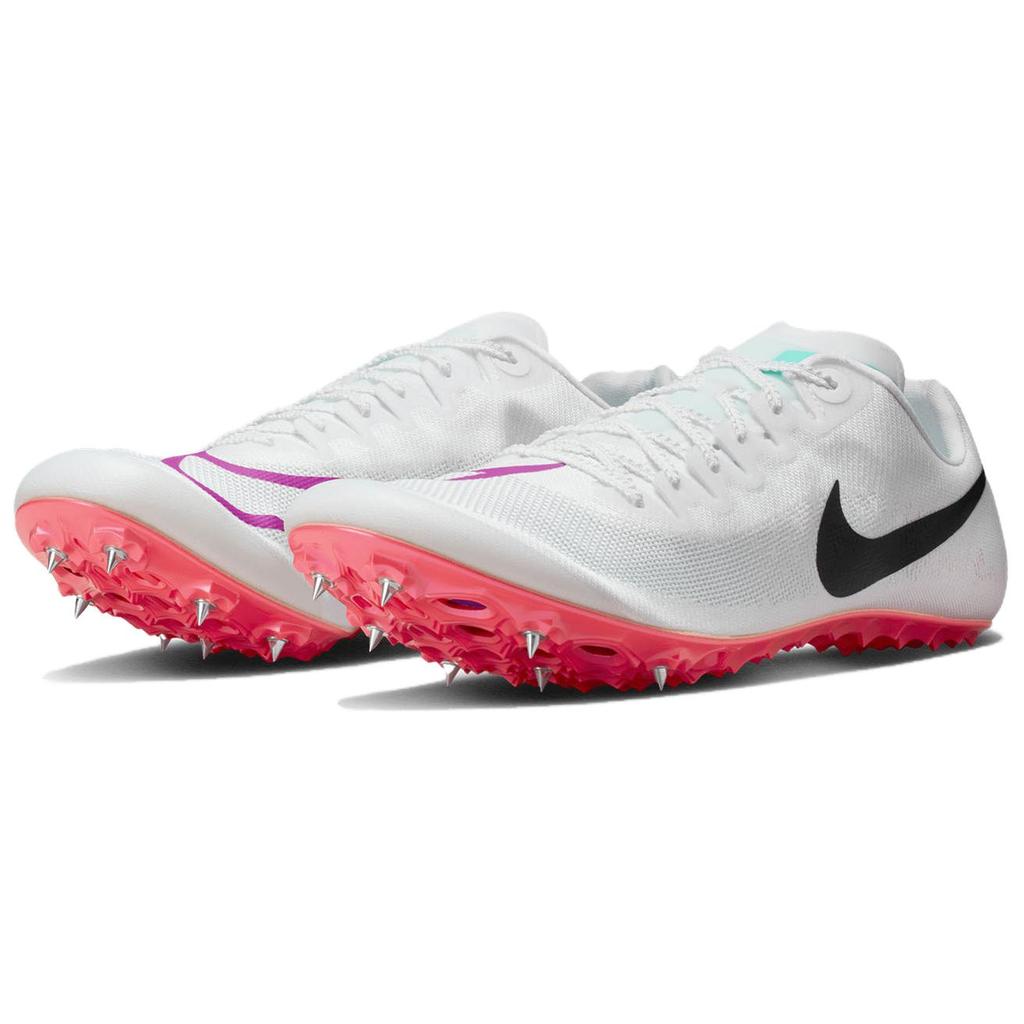 Nike Zoom Ja Fly 4 White Obsidian Men Cleats Bright-Crimson Hyper-Violet DR2741-101