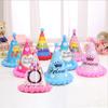 12pcs Cake Birthday Party Cone Hats with Pom Poms for Adults (Princess Star)