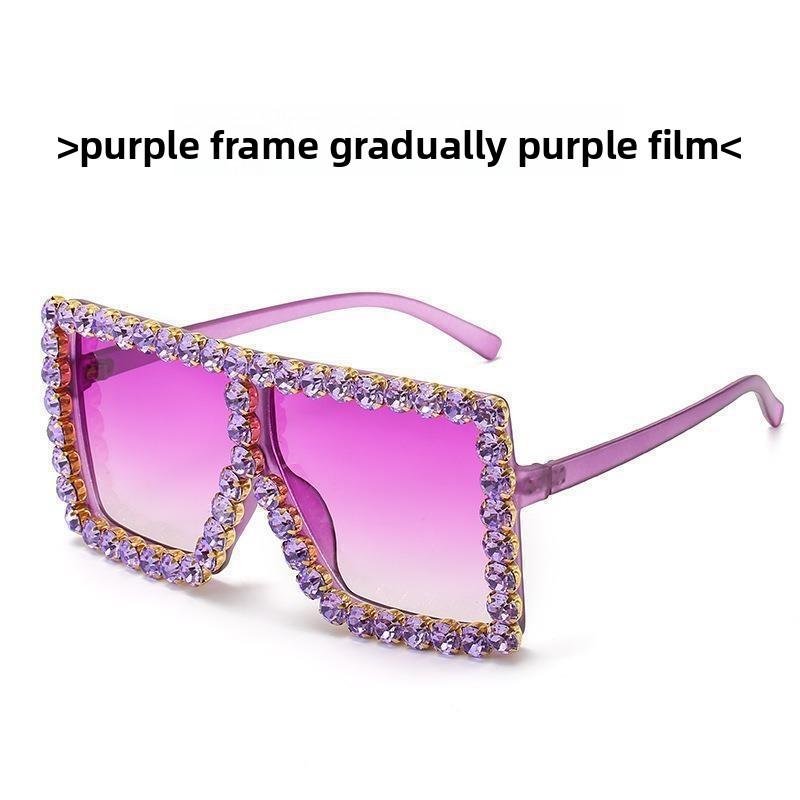 Fashion Oversized Sunglasses With Uv400 Protection For Summer Outdoor Wear