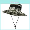 Fisherman Hat Men Summer Mesh Cap With Wide Brim For Outdoors Sun Protection
