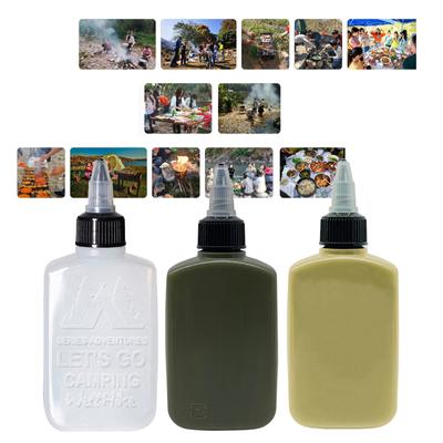 Camping Seasoning Squeeze Bottle Small Liquid Containers LeakProof Travel Oil Bottle Portable 100ml Dispenser Bottle