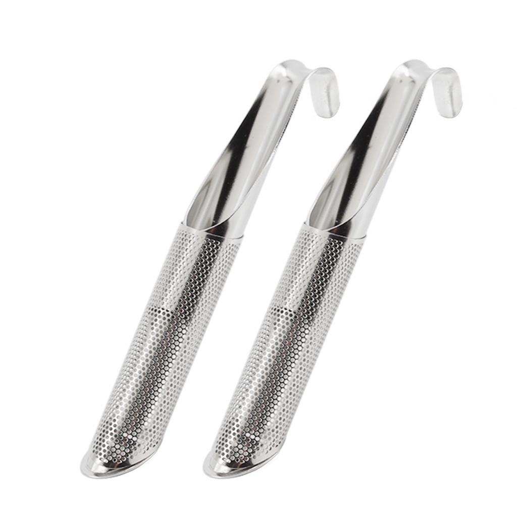 2 Pcs Stainless Steel Tea Diffuser Rust Resistant Hangable Reusable Portable Loose Tea Infuser