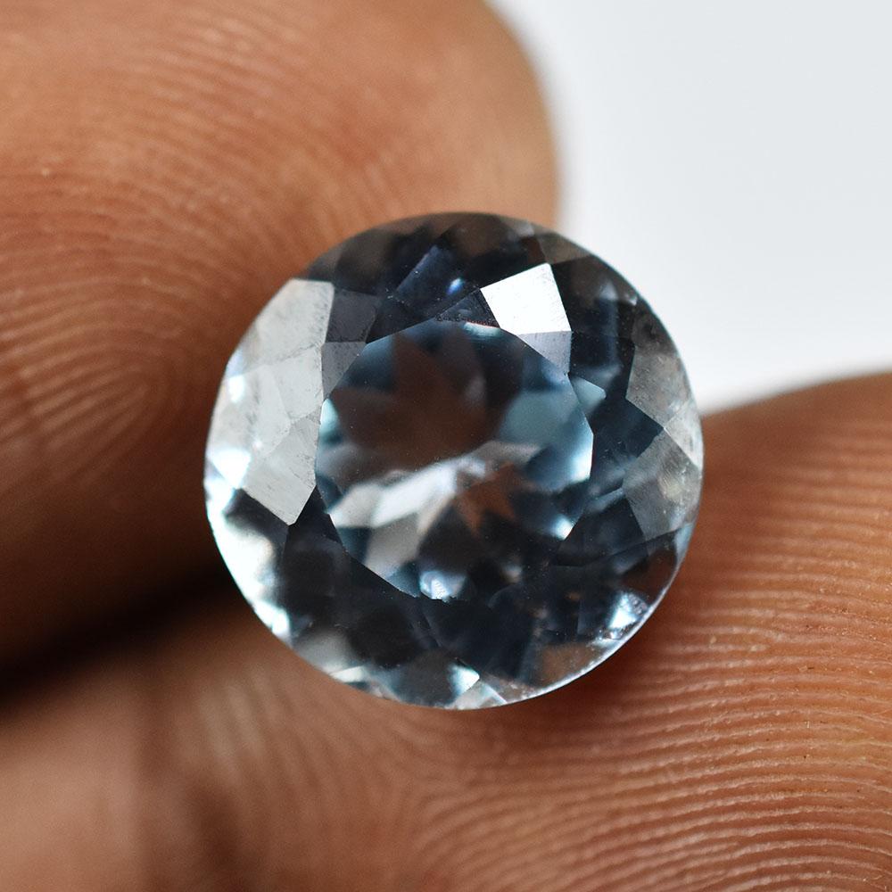 Natural Blue Sapphire Loose Gemstone 9 ct Round Cut September Birthstone for Gem Collections