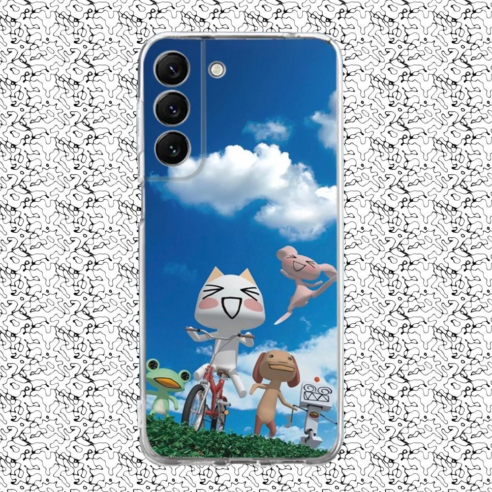 Cute T-Toro I-Inoue Cat Phone Case Silicone For Samsung S30,23,21,22,20 FE lite,S10,9,PIus Note20ultra Soft Transparent