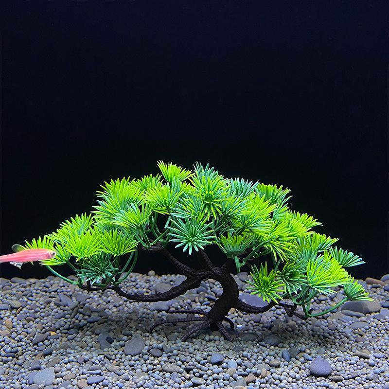 Aquarium Simulation Plants Fish Tank Landscaping Decorations Plastic Water Plants Flowers Trees Rocks Ornaments Accessories