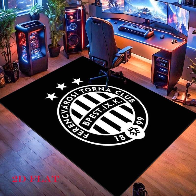 Ferencvaros Pride Carpet Rug for Living Room Bedroom Home Sofa Decoration,Kids play Nonslip Floor Mat