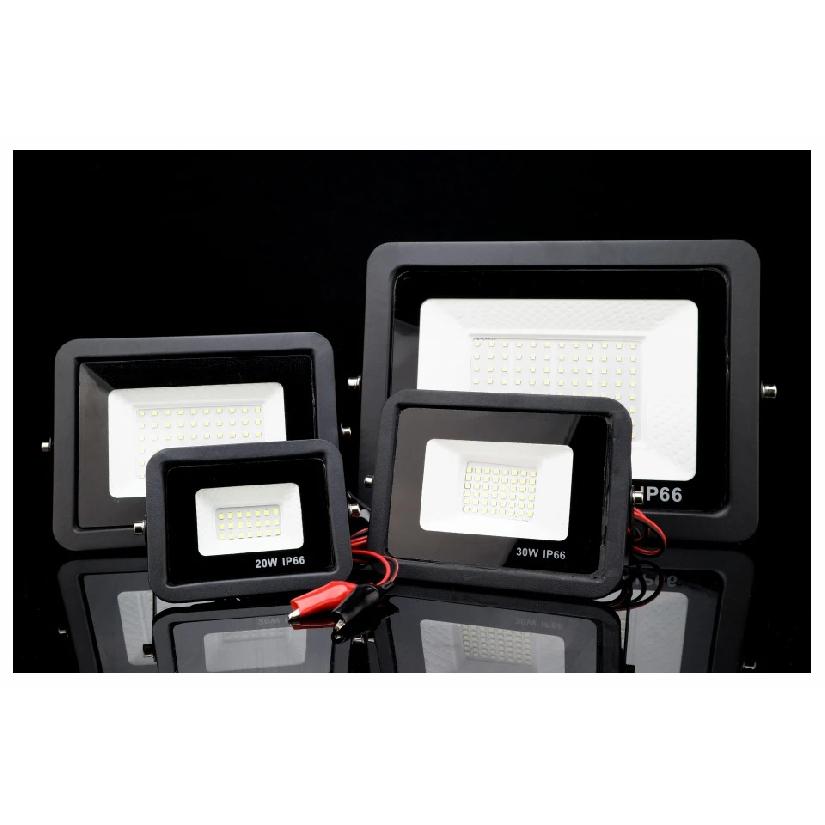 DC12V Led Flood Light 20W 30W 50W 100W Outdoor Floodlight Spotlight IP66 Waterproof Light Reflector Portable 12 Volt Led Lights