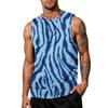 Men's Casual Sleeveless Tank Top Leopard Print Athletic Workout Gym Breathable Muscle Shirt Summer Vest