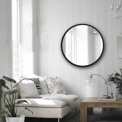 Makeup Mirror Round Cosmetic Mirror with Night Lamp Bedroom LED Night Light Makeup Supplies, Moon, 25cm