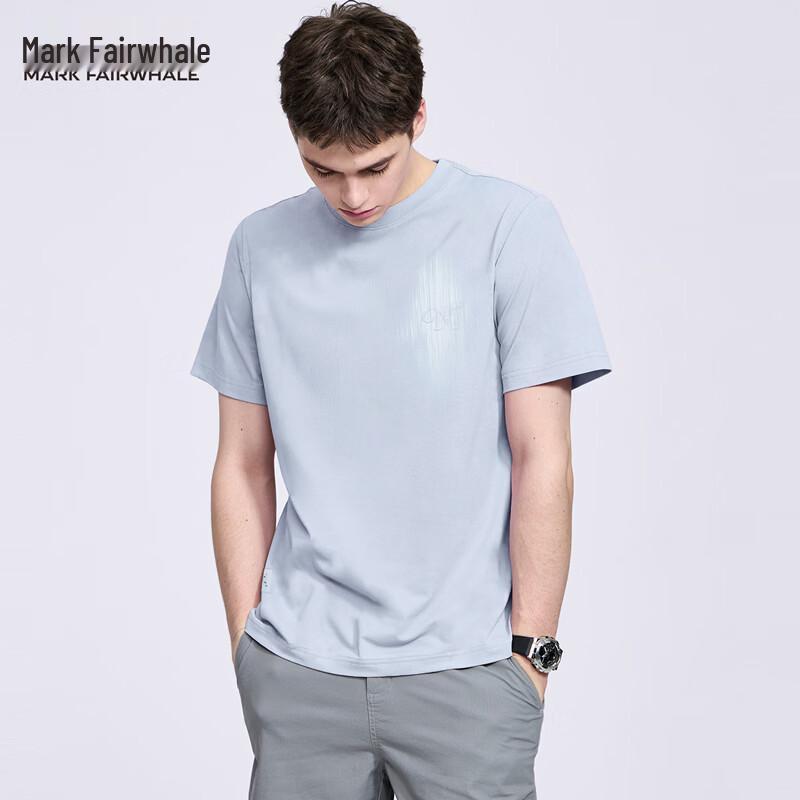 Mark Fairwhale Men s Elastic Round Neck Short Sleeve T-Shirt L 3380₽
