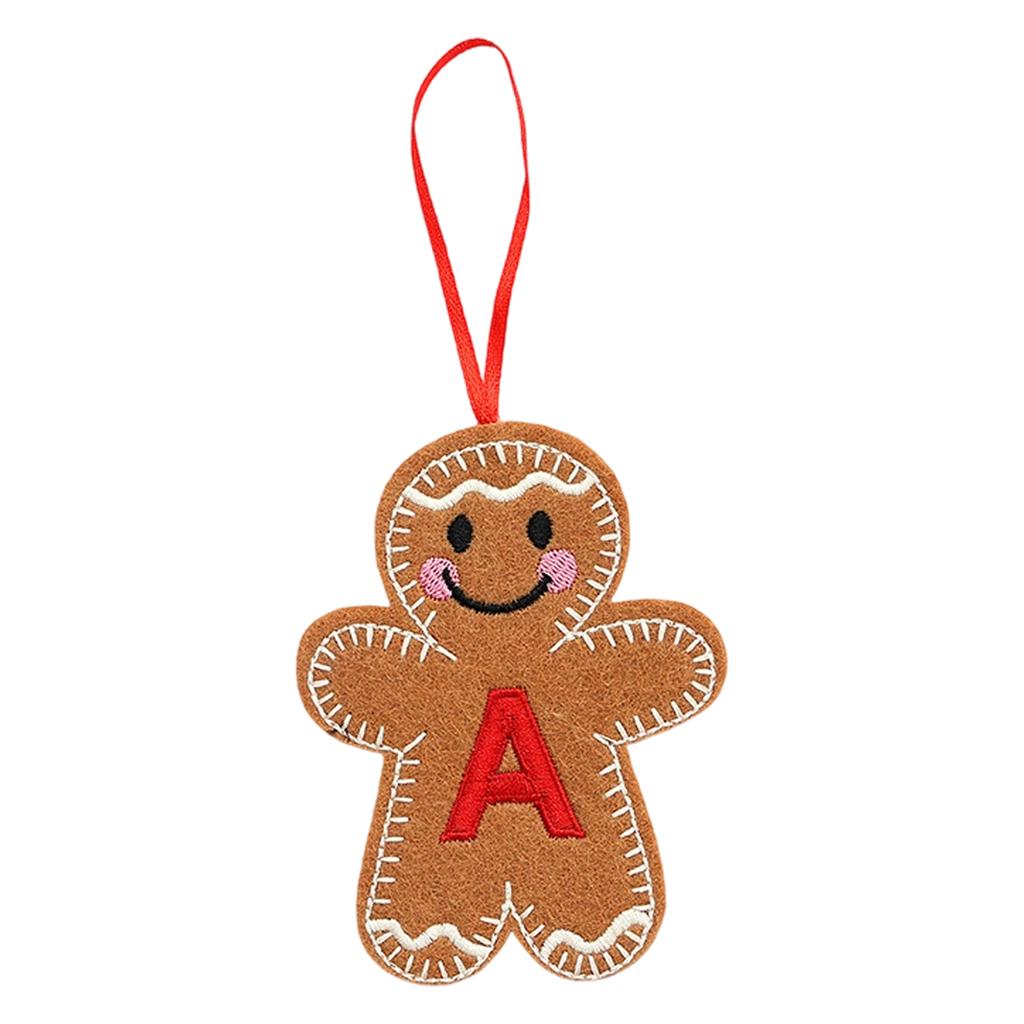 Christmas Gingerbreads Man Decorative Pendant Christmas Tree Pendant Christmas Letter Biscuits Man