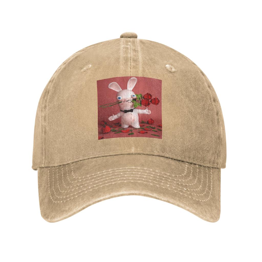 Raving Rabbits St-Valentin Denim Cap Casual Baseball Caps Adjustable Hat Summer Unisex Baseball Hats