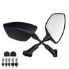 1 Pair Rearview Side Mirrors 360 Degree Rotation   for Motocycle Scooter ATV Dirt Bike 0.3in 0.4in Mounting