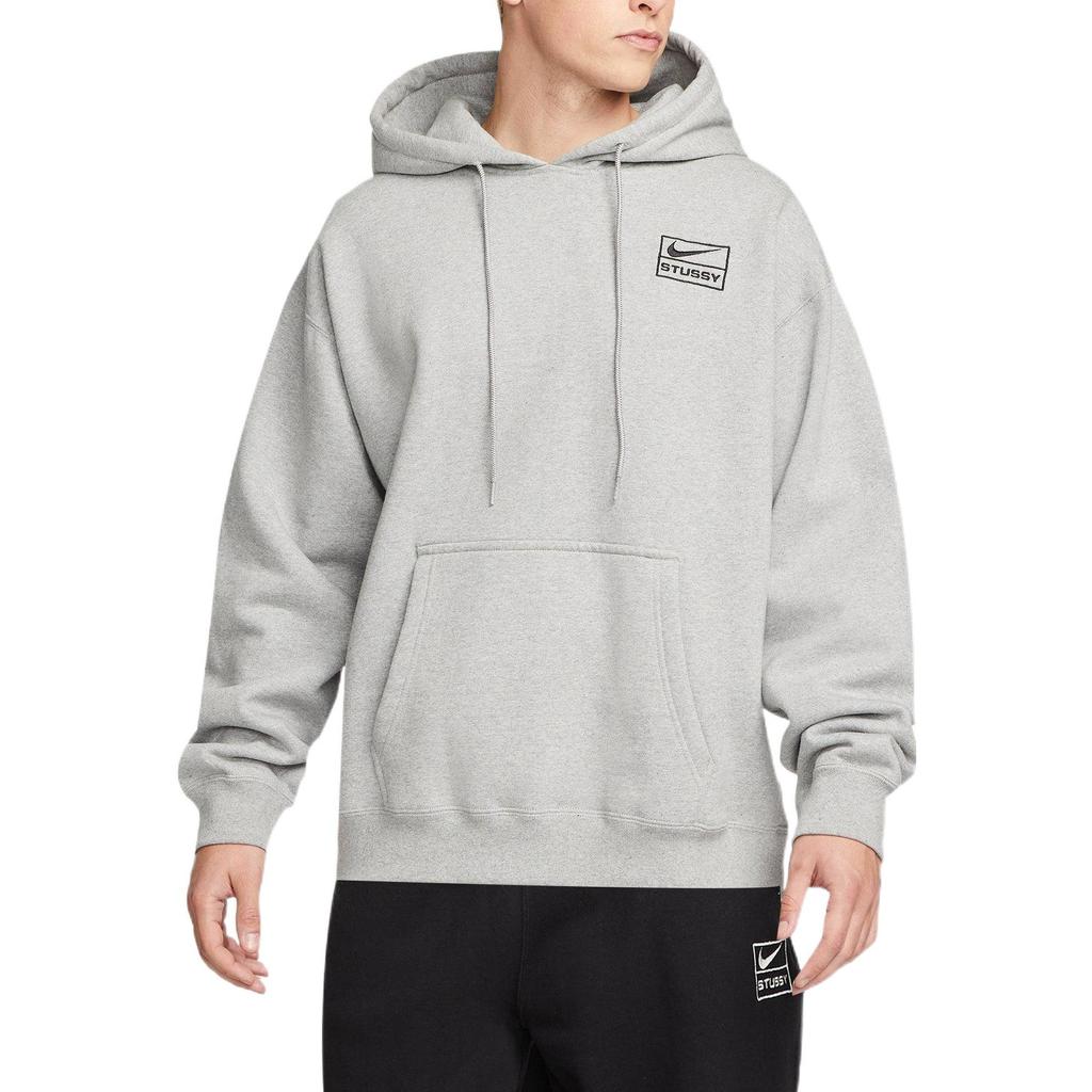 Nike X Stussy NRG Hoodie Dark Grey Heather Unisex Tops DJ9488-063