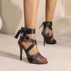 Sexy Stiletto Heels Sandals Fashion Ankle Strap Open Toe Women's Sandals Party Shoes