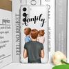 Super Mom Dad Baby Family Phone Case for Samsung Galaxy S25 S24 S23 S22 S21 S20 Plus Ultra FE A55 A54 Clear Soft Covers Boy Girl