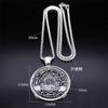 Seven Archangels Medal Stainless Steel Necklace Pendant with Glass Ornament