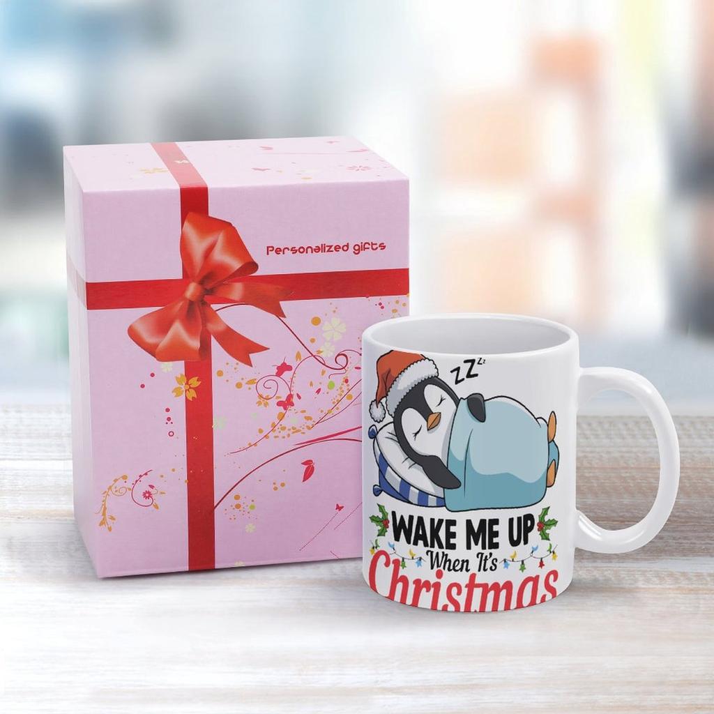 1pc 11oz blank ceramic mug, double-sided printed drink cup for home office, glossy white surface, daily beverage use, lightweight and durable